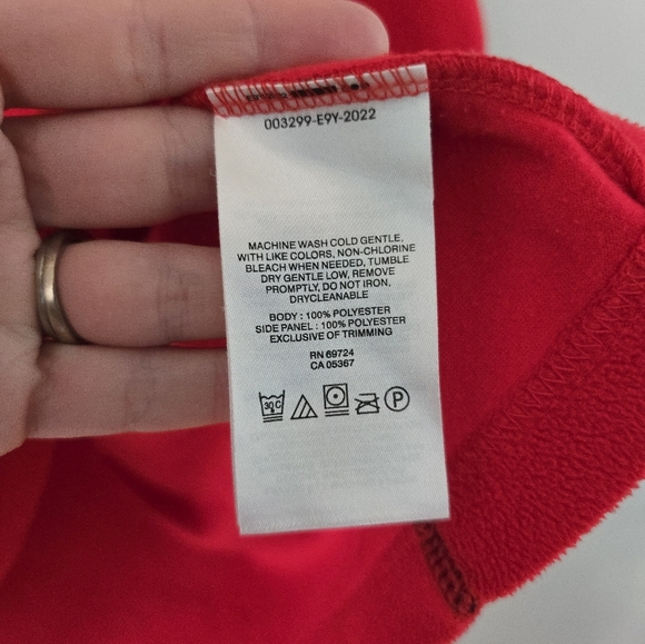 Columbia Men’s Red 1/4 Zip Fleece Pullover Size L - Picture 3 of 8